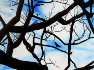 Birdtree,-acrilico-su-tela,-24-X-18-cm